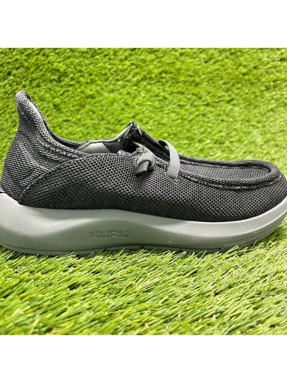Kuru Draft Rento Womens Size 6 Black Gray Casual Outdoor Walking Slip-On Shoes